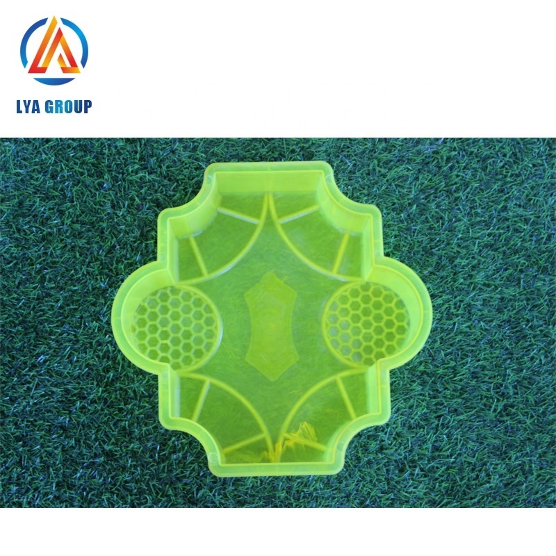 Mosaic tile round grass cement rubber concrete form moulds plastic interlocking paving paver block molds