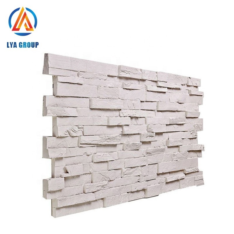 PU decorative fireplace polyester resin thin wall panel artificial stone for sale