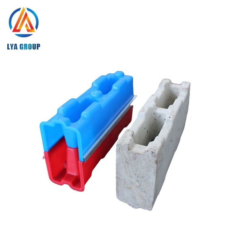 Precast reusable interlock hollow concrete retaining wall block plastic molds for sale