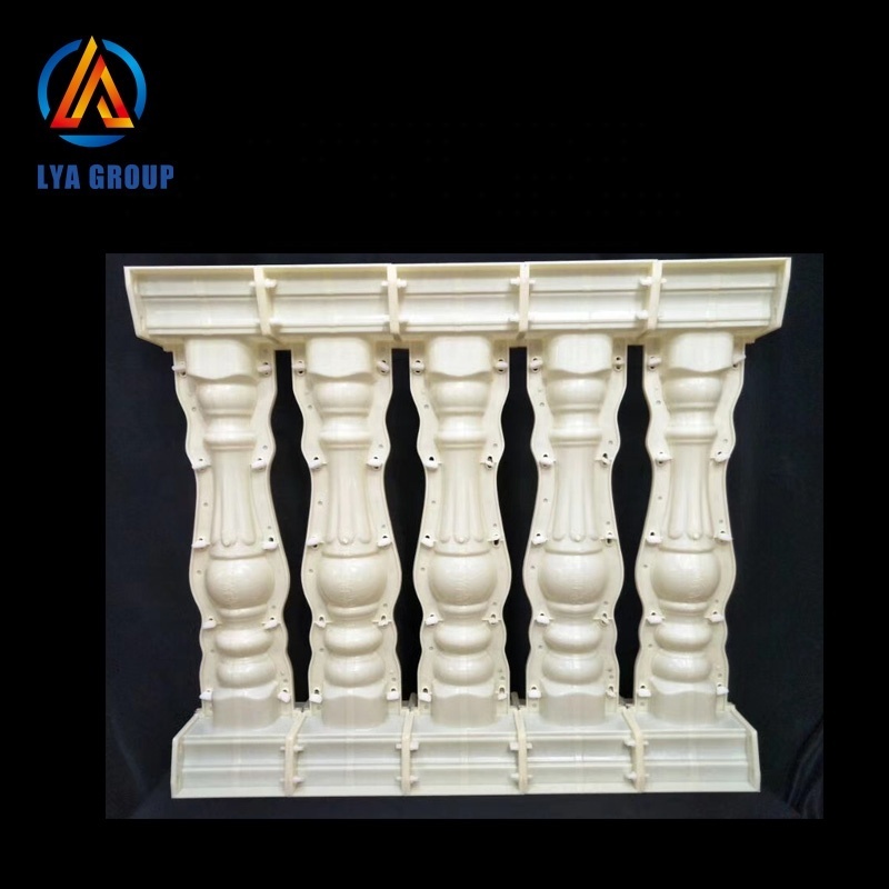 High quality PU material decorative Garden fence plastic concrete baluster mold