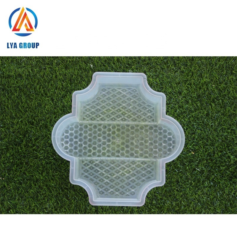 Mosaic tile round grass cement rubber concrete form moulds plastic interlocking paving paver block molds