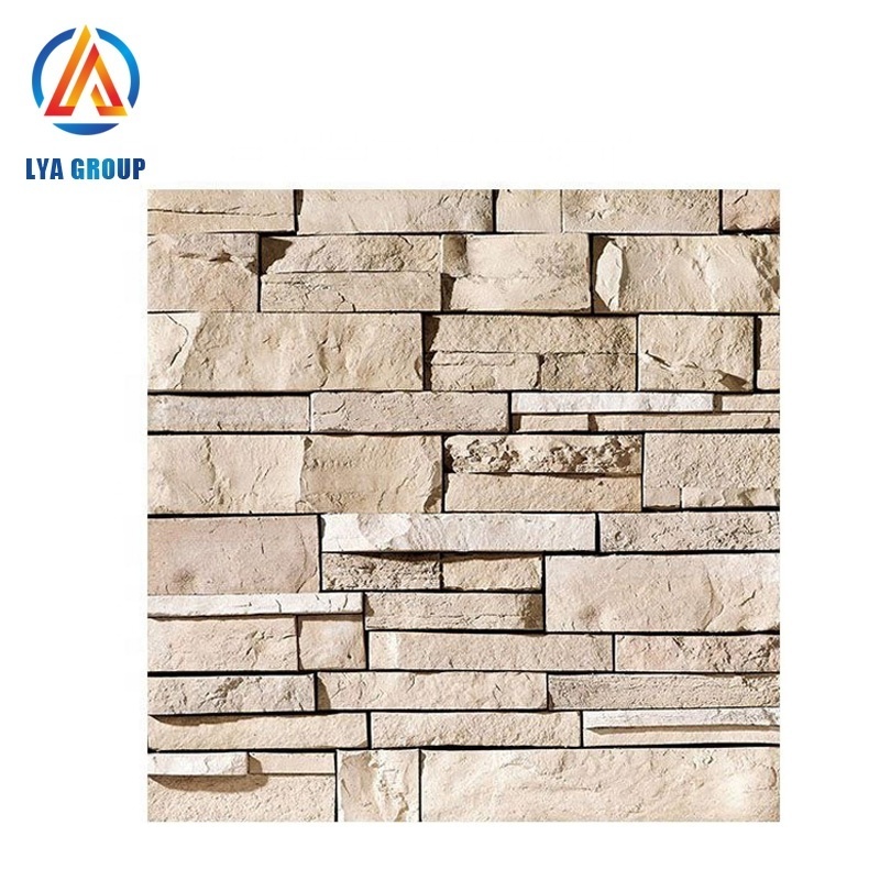 PU decorative fireplace polyester resin thin wall panel artificial stone for sale