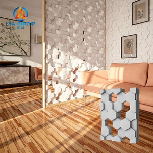 3d wall panelling decoration in house silicone rubber gypsum tile molds making 3d precast concrete brick mould