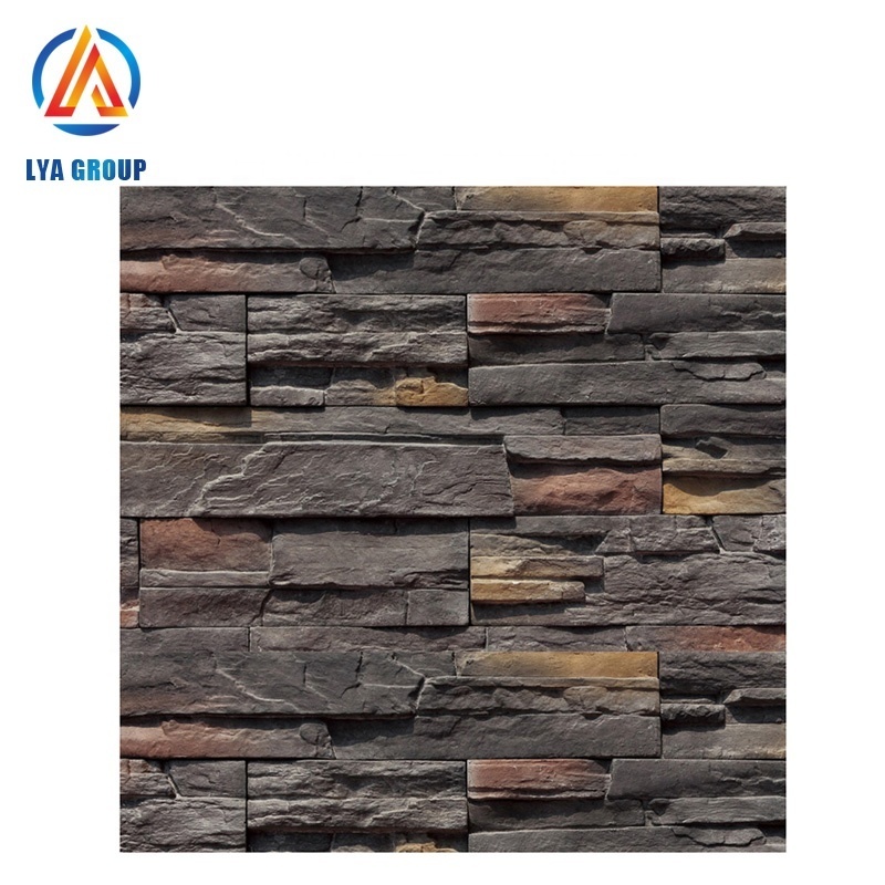 PU decorative fireplace polyester resin thin wall panel artificial stone for sale