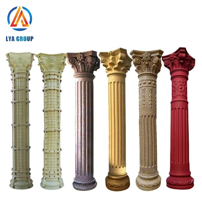 New Design Exterior Decoration Polystyrene Cornice Moulding Columns Eps Roman Pillar Mold