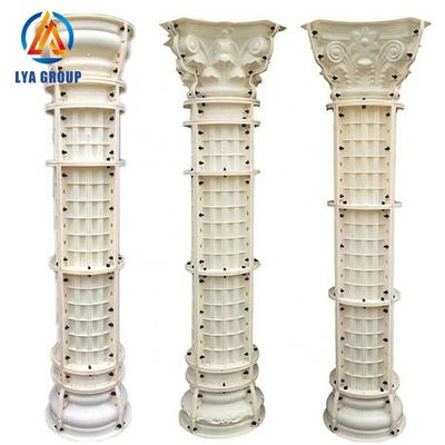 Diameter 25,30,35,40cm decorative roman concrete pillars column molds for sale