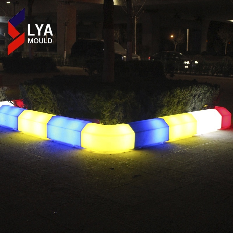 Colorful PE Light Granite Led Lighting Curbstone Road Kerb Stones Prices in Kenya