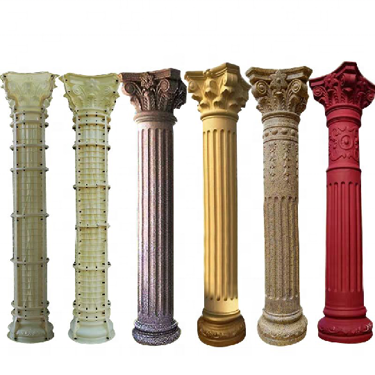 Diameter 25,30,35,40cm decorative roman concrete pillars column molds for sale