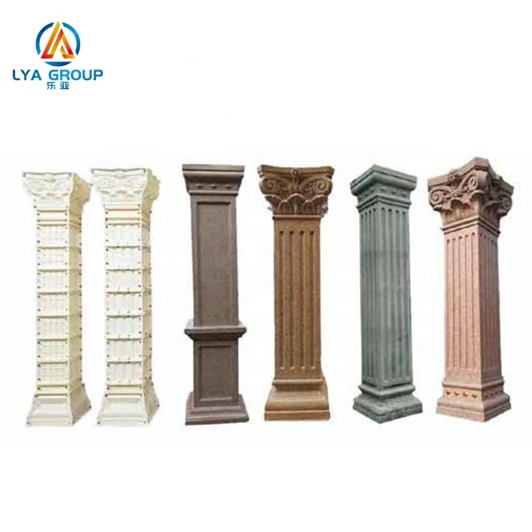 Customization Concrete floor decorative brick plastic model flowerpot balcony handrail Roman column plastic mold