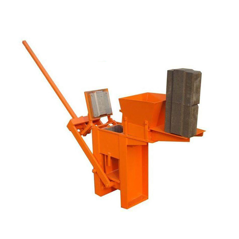 Hydraulic manual concrete hollow block paver brick making machine