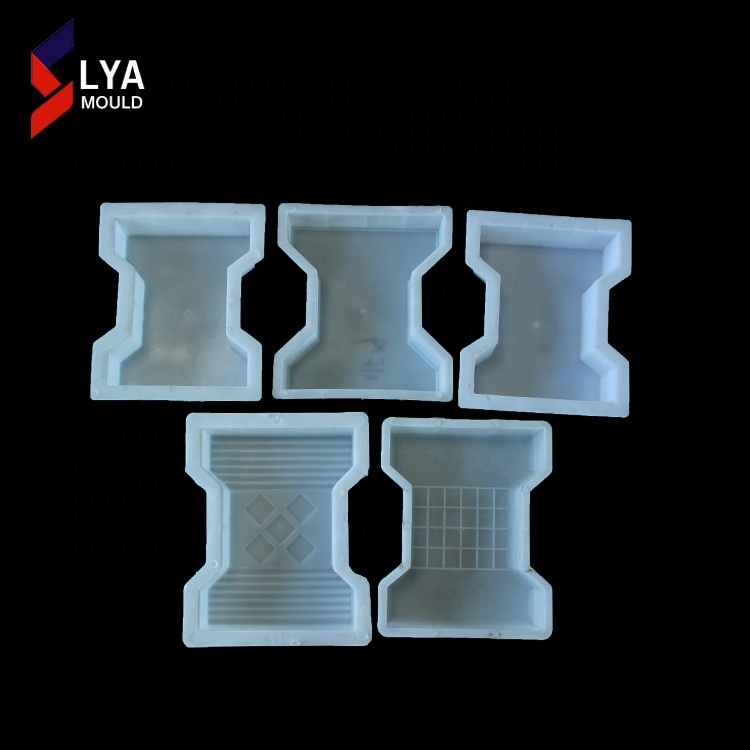 Manufacturer rubber pvc paving blocks moulds decorative concrete interlock stone paver plastic molds for cement pavers