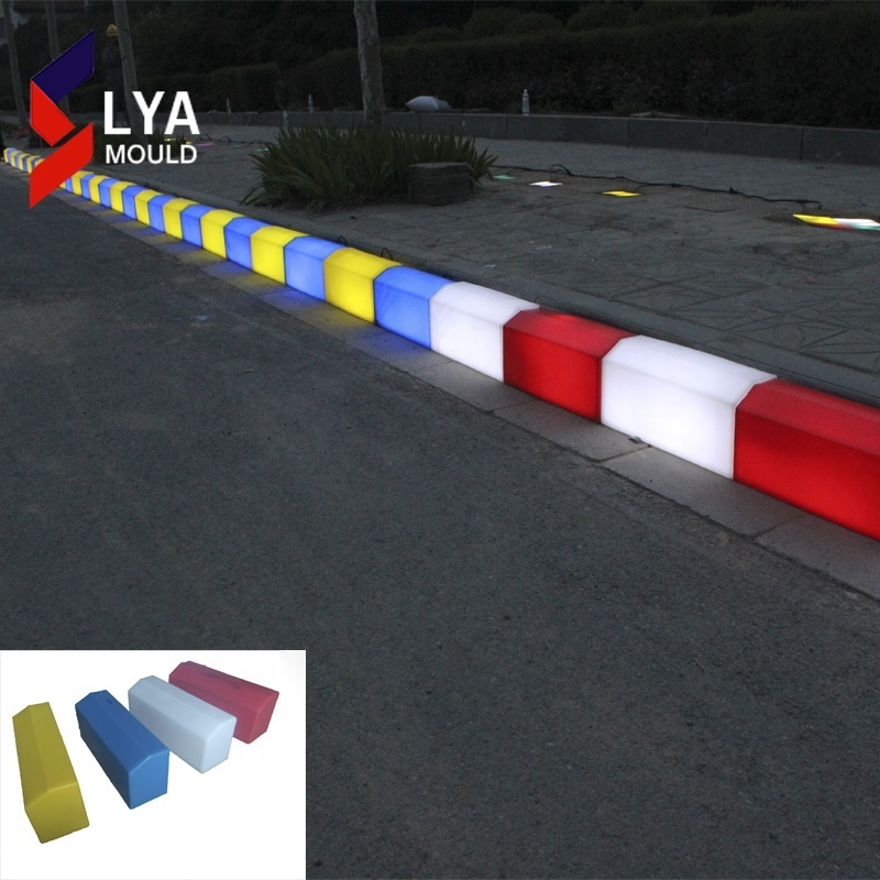 Colorful PE Light Granite Led Lighting Curbstone Road Kerb Stones Prices in Kenya