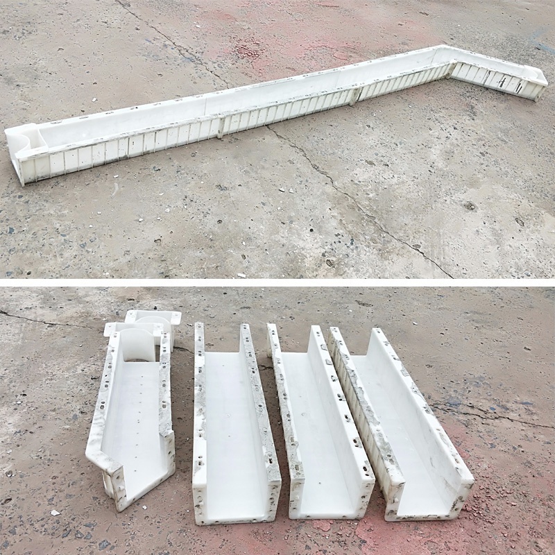 Steel mesh protective isolation pile cement pole upright concrete fence pole mould