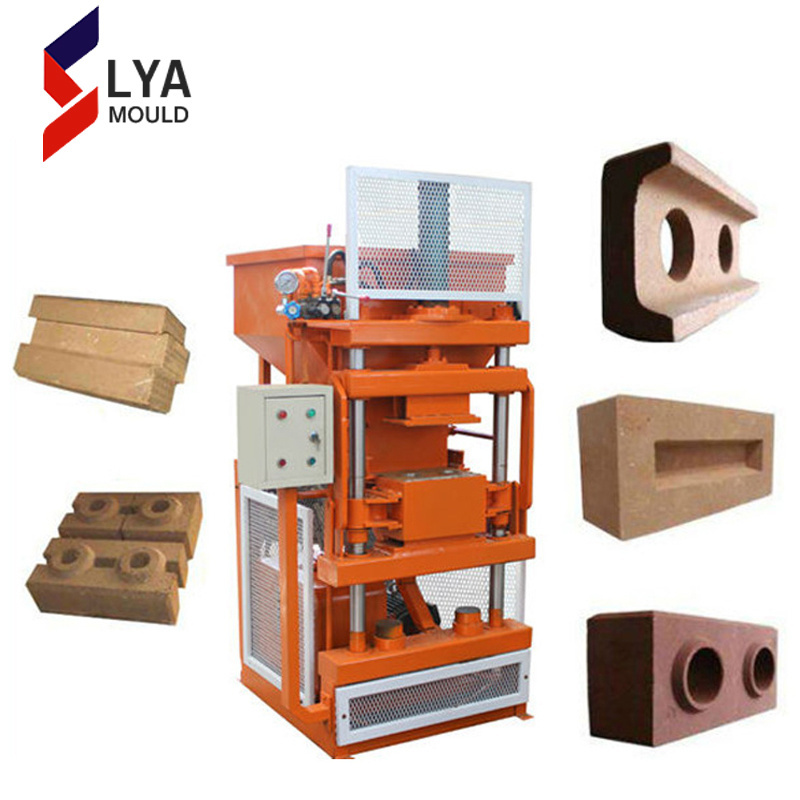 concrete interlocking paving molds manual clay soil brick making machine