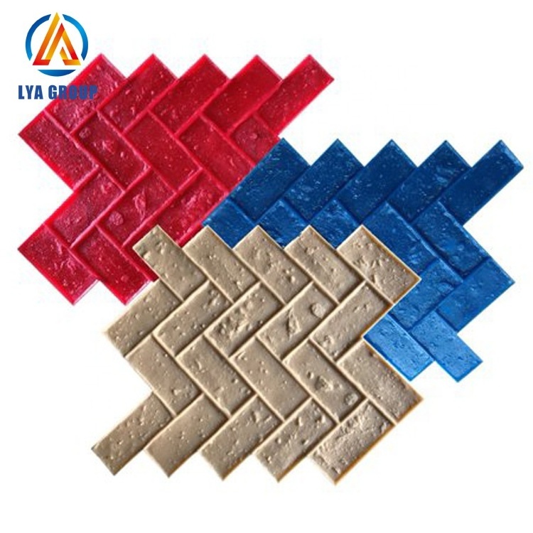 Decorative stamped concrete mat mold pattern Imprint stamp moulds for cement