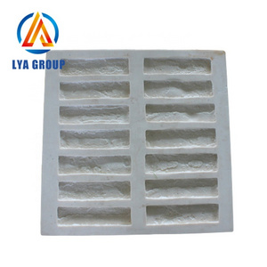 Cheap decorative die cast silicone artificial concrete stone mold for fireplace