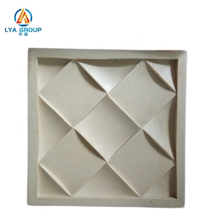 3d wall panelling decoration in house silicone rubber gypsum tile molds making 3d precast concrete brick mould