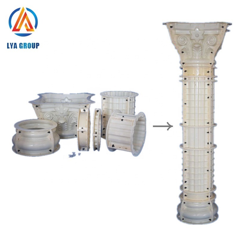 Diameter 25,30,35,40cm decorative roman concrete pillars column molds for sale