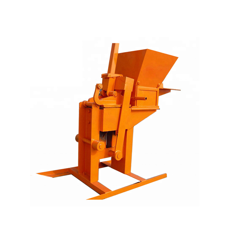 Hydraulic manual concrete hollow block paver brick making machine