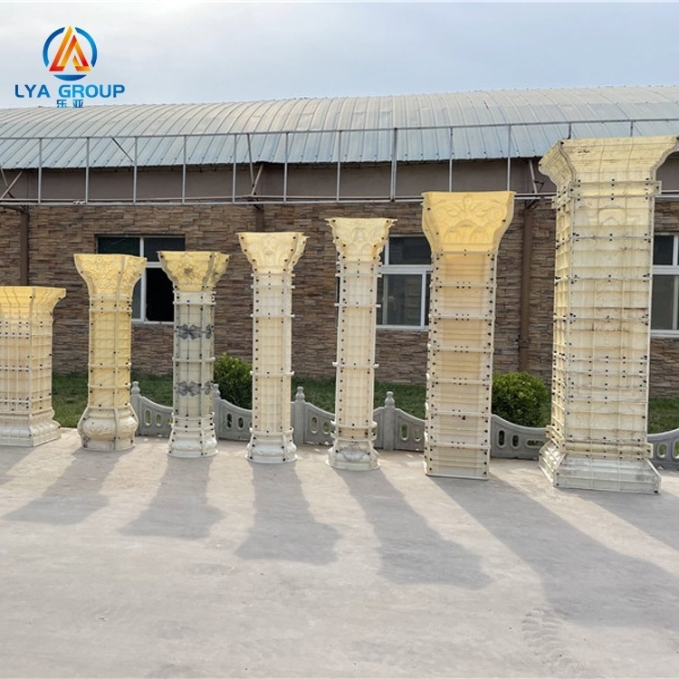 Customization Concrete floor decorative brick plastic model flowerpot balcony handrail Roman column plastic mold