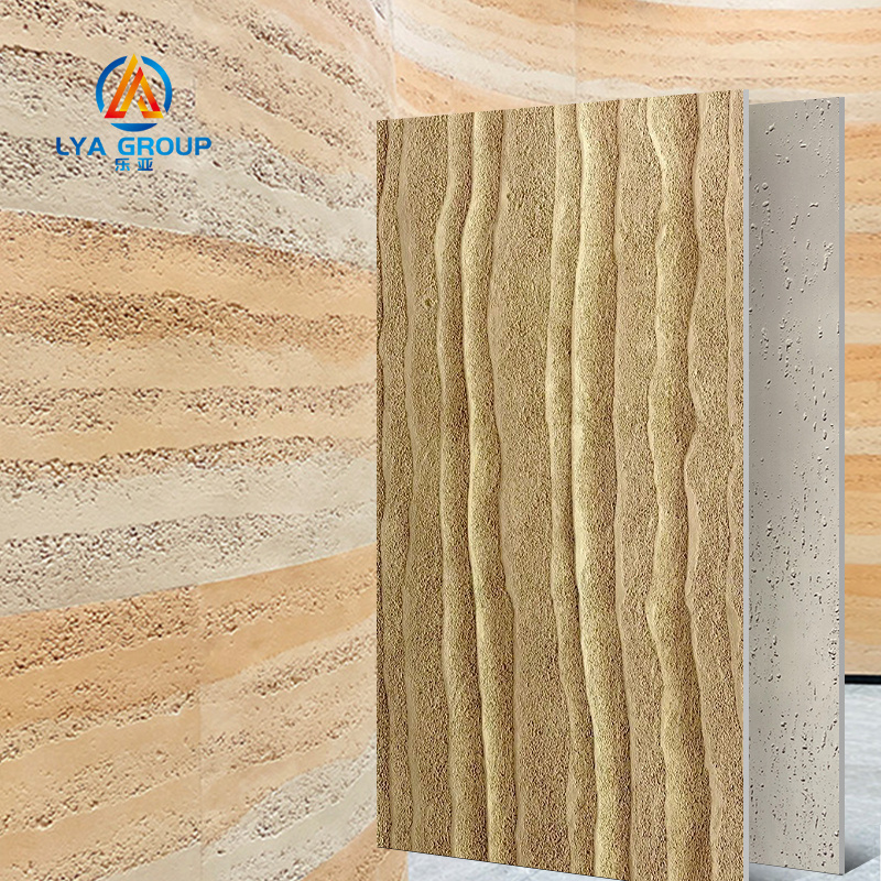 Travertine finished tile material Flexible soft stone veneer for wall panel decoration