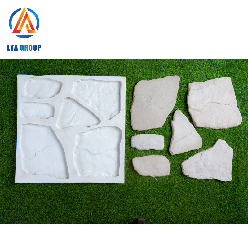 Faux Stone Stack Stone Wall Panels mold Natural Fossil Stone Tiles Mould