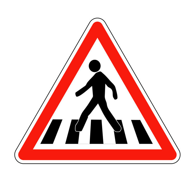 Safety Traffic Reflective LED Pedestrian Crossing Warning Road Signs