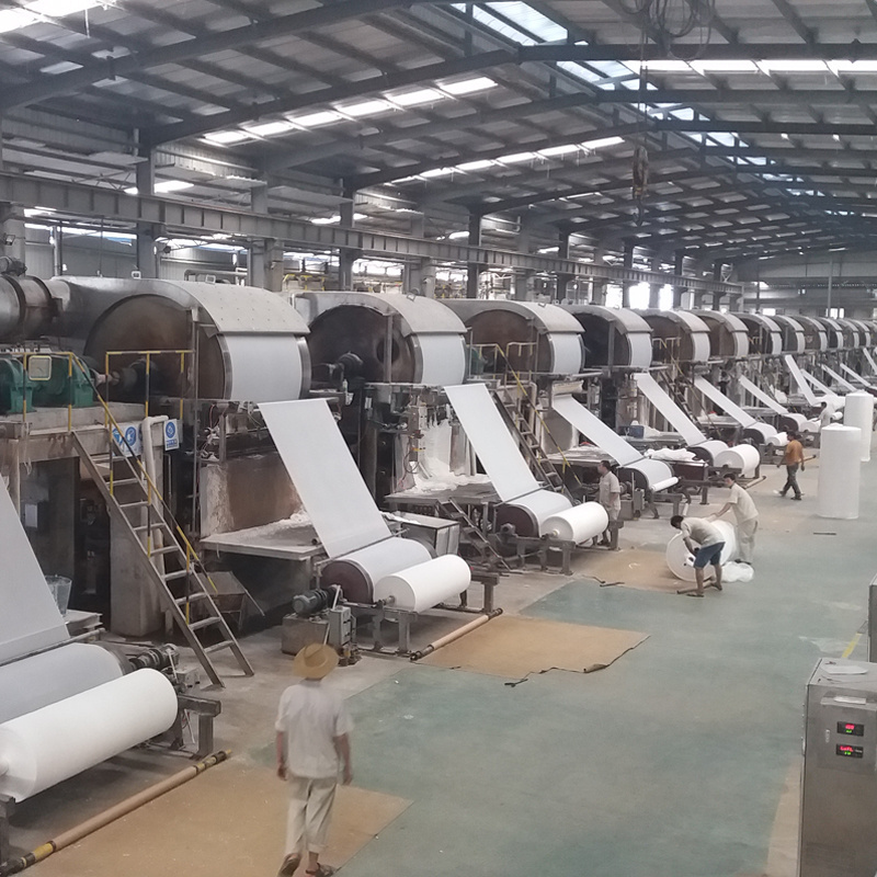 Toilet paper making equipment/ small toilet paper making machine price/ waste paper recycling machine production line