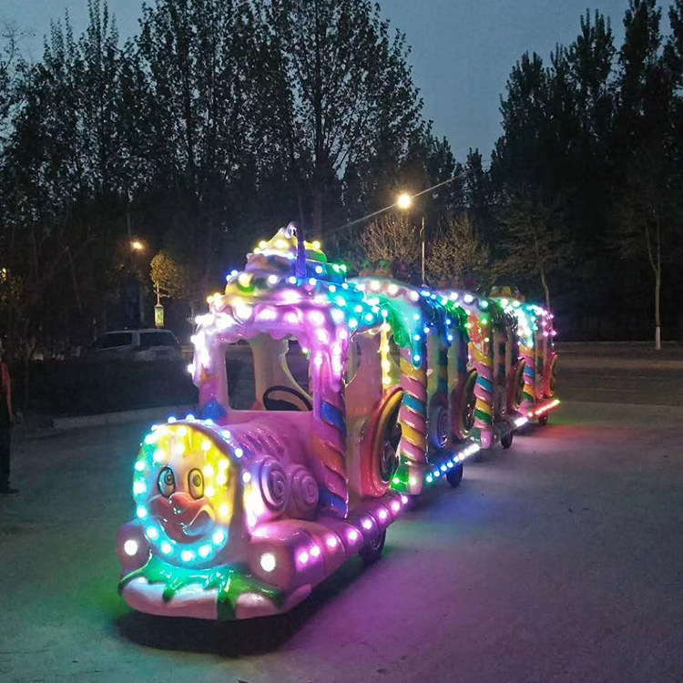 Wholesale Amusement kids hot sale train ride kids ride road train other amusement park products electric trackless train rides