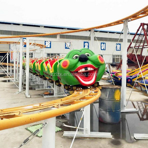 2019 hot amusement ride Kids cheap worm slide small train mini  roller coaster for sale