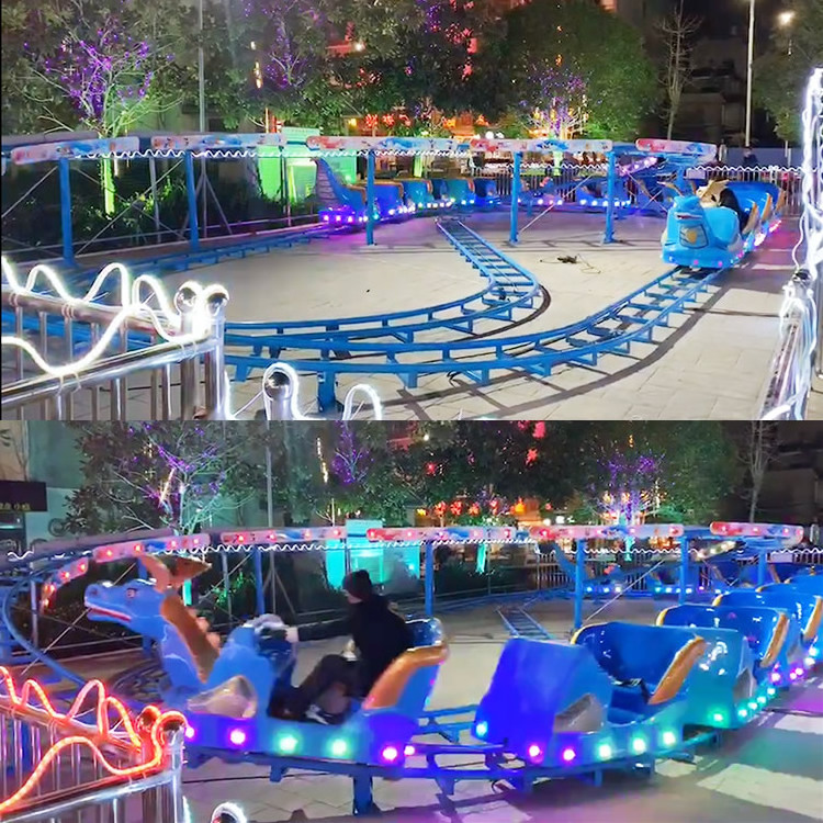 Newest children amusement parks rides electric rides amusement park roller roller coaster life size ride on dinosaurs