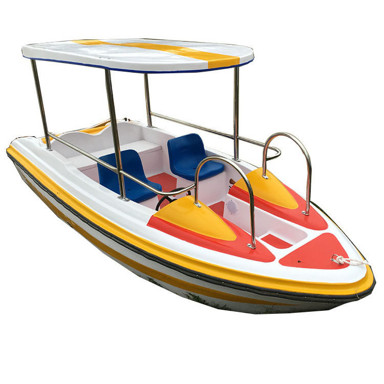 most popular water park colorful all-in-one electric boat  6 to 8 people battery boat for sale