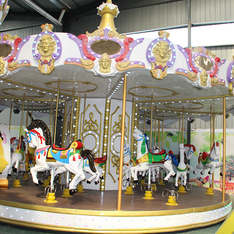 carousel attraction park rides indoor other amusement park products merry go round and carousel horse for sale