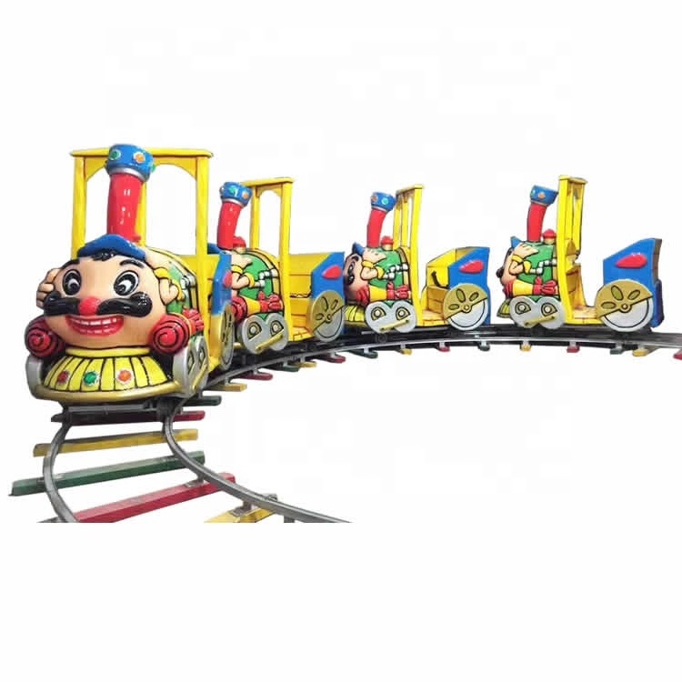 funny amusement attractions interesting common colorful amusement park rides kids sightseeing train for sale