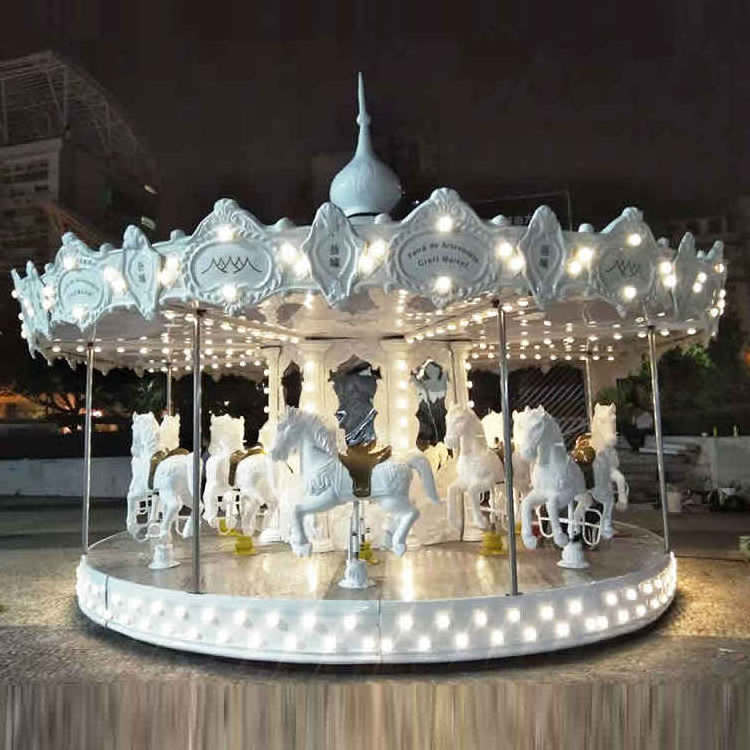 2022 new mechanical professional amusement park products playground carousel merry go round horse for sale