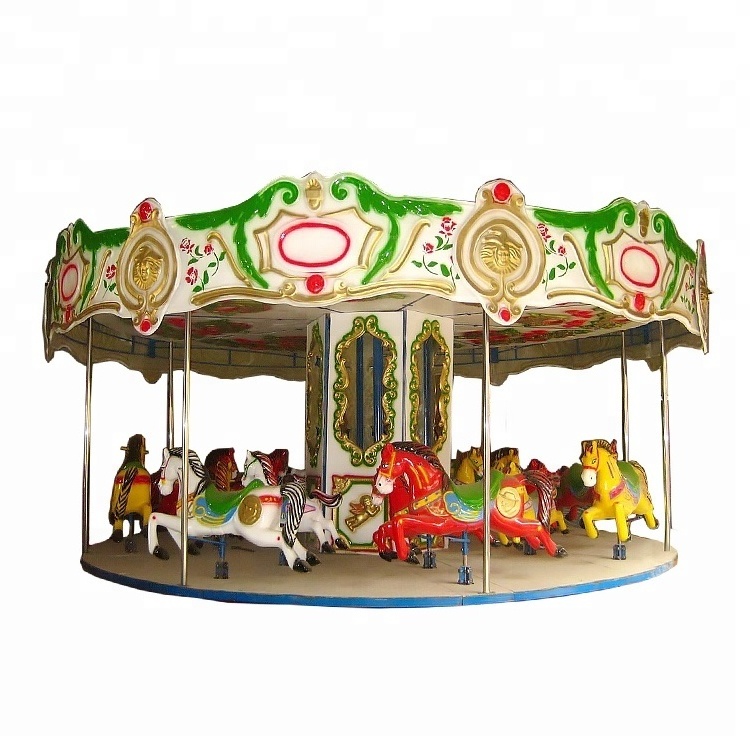 outdoor amusement rides musical mall carousel horse on trailer for sale