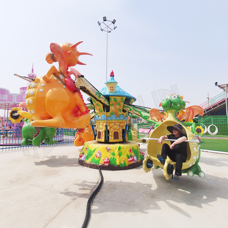 High quality dinosaur bicycle flying rides amusement park rides flying chair for sale