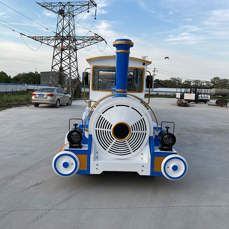 2021 hot kids amusement equipment 42 seats train ride trackless train kids electric train for sale