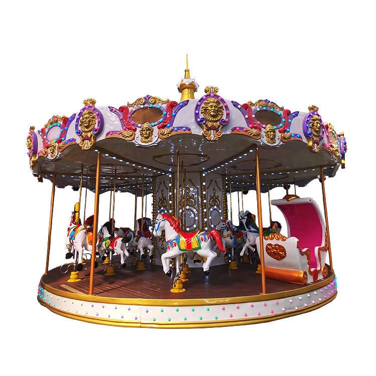 carousel attraction park rides indoor other amusement park products merry go round and carousel horse for sale