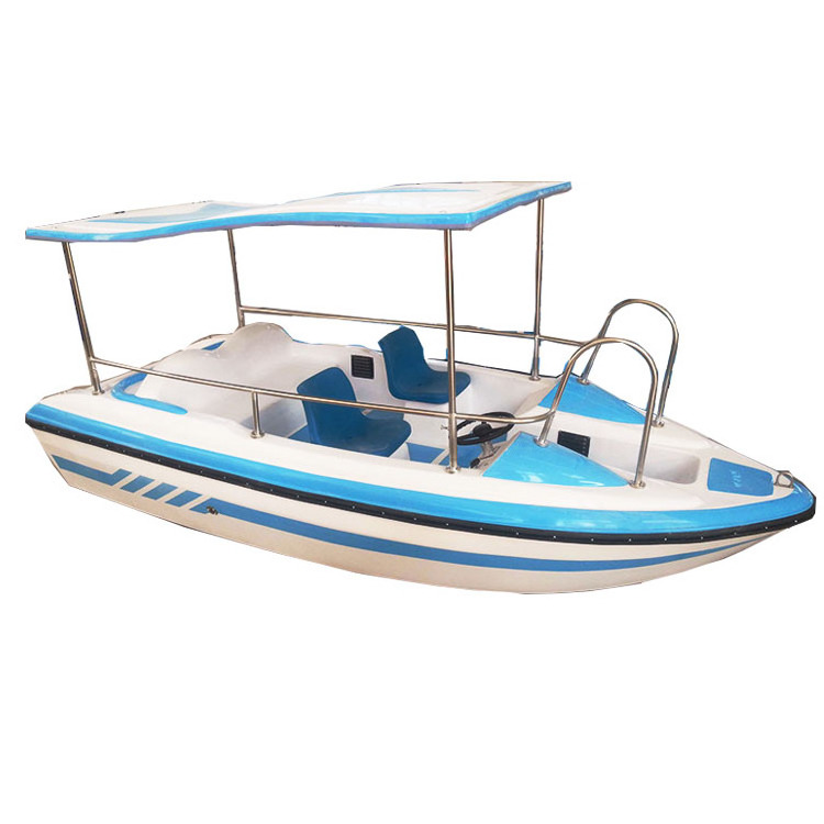 most popular water park colorful all-in-one electric boat  6 to 8 people battery boat for sale