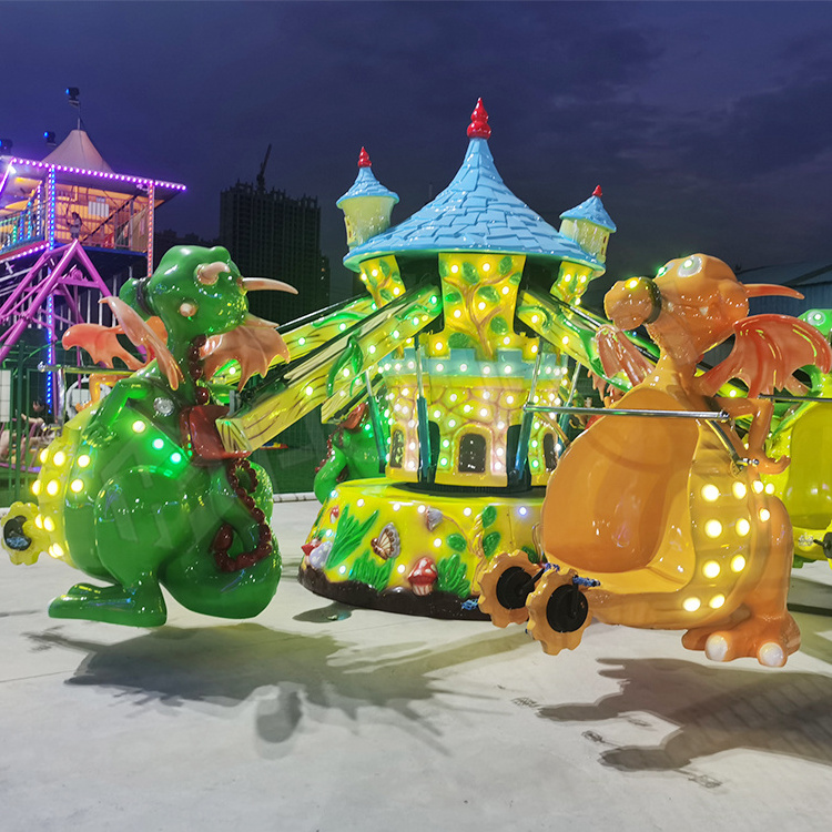 High quality dinosaur bicycle flying rides amusement park rides flying chair for sale