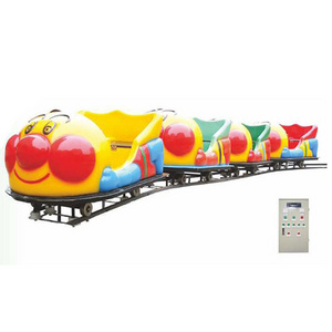 attractive outlook kiddie attractions amusement park rides outdoor electric small track train for sale