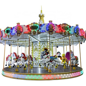 carousel attraction park rides indoor other amusement park products merry go round and carousel horse for sale