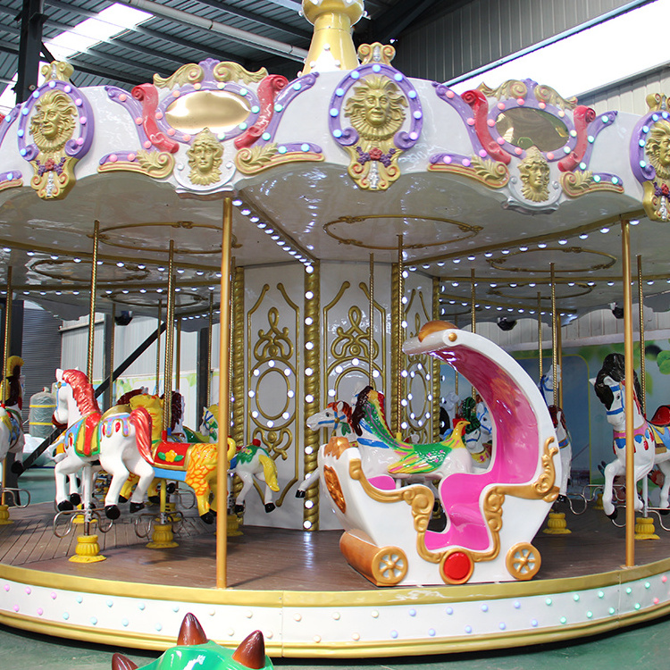 carousel attraction park rides indoor other amusement park products merry go round and carousel horse for sale