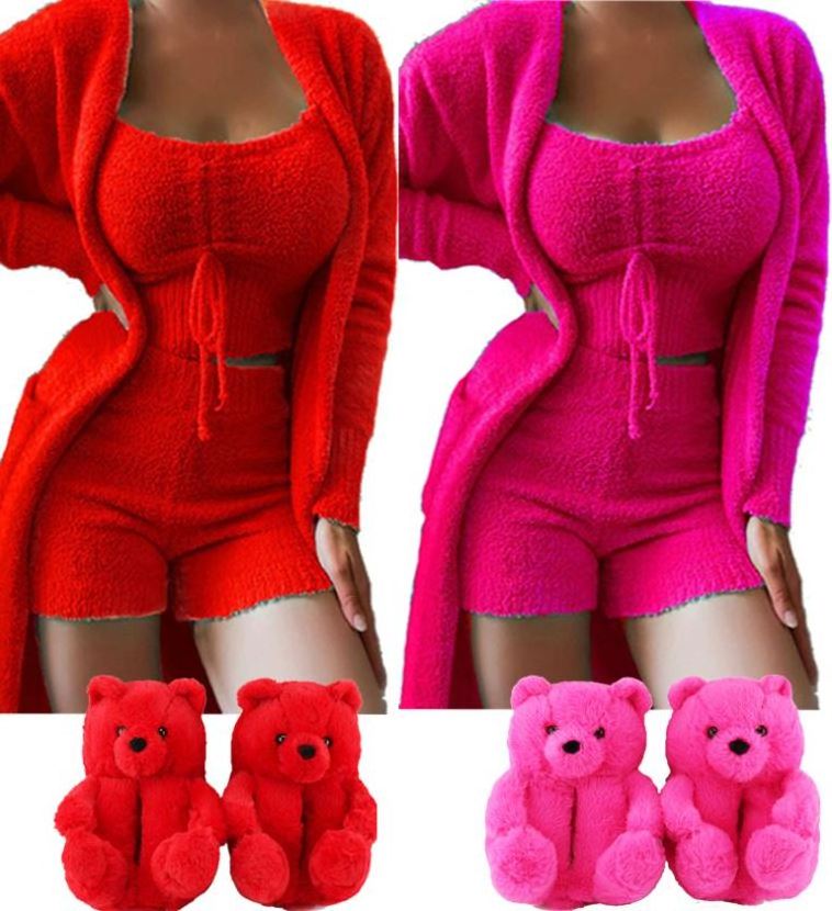 2023 New Arrivals Cozy Pajama Wholesale Women Lounge Wear Loungewear Women Sets Fuzzy Pajama Set For Women