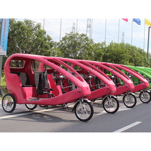 Electric Motorized 2 Seat Passenger Bike 3 wheel Electric Bike Taxi For Sale