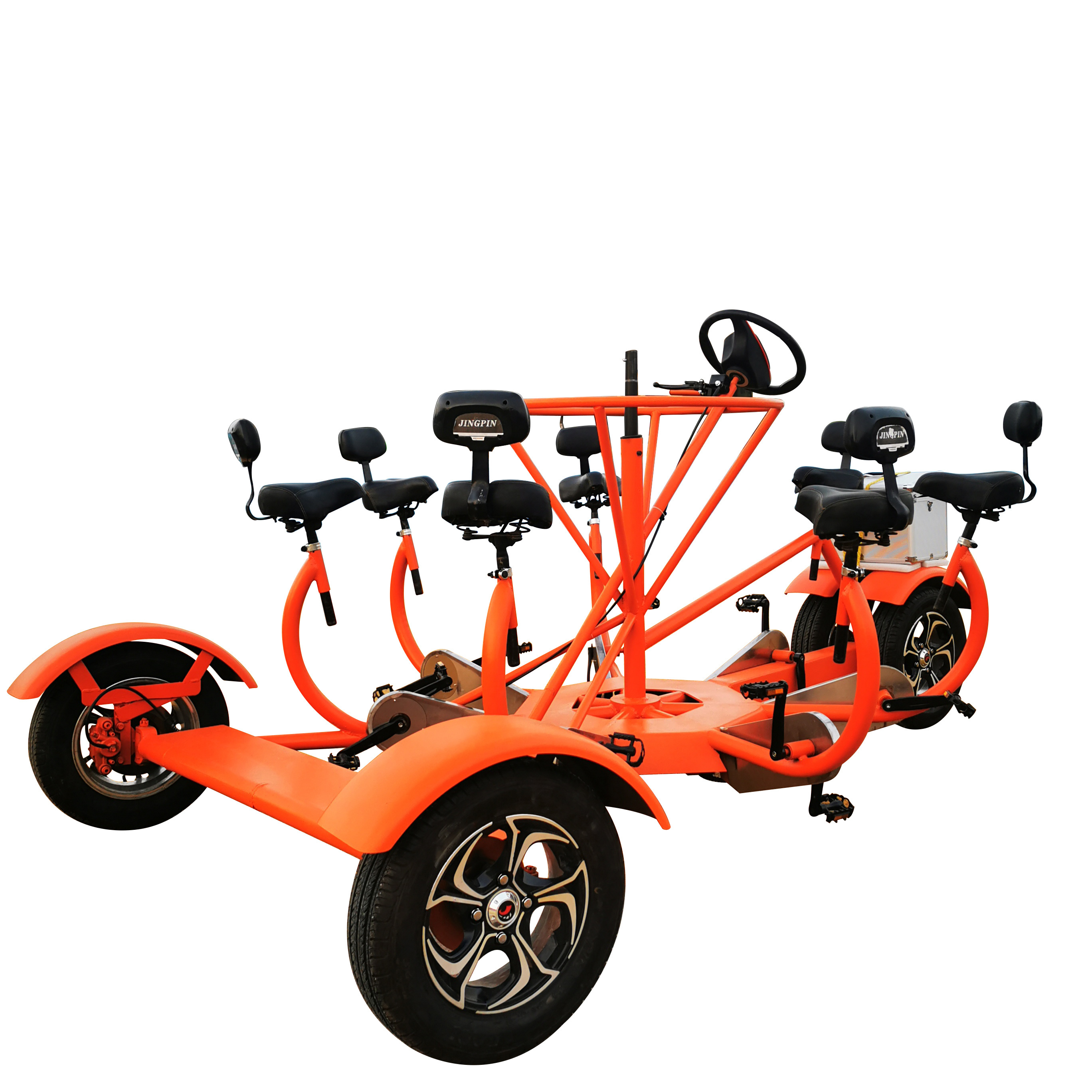 Mobility Business Renting 7 Seaters Conference Bike Multi-person Party Bike Pedal Pub Quadricycle