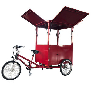 Stree Food Hot Dog Vending Three Wheel Electric Coffee Cart Bike for Sale