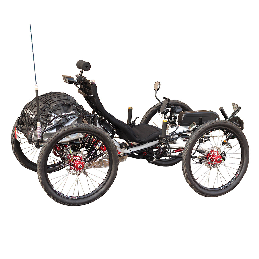 2023 Traveling 4 Wheel Quadricycle Off Road Electric Recumbent Bike