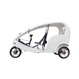 Three Wheel Pedal Motorcycle Taxi Bike Electric Tricycle Passenger Bajaj Moto Taxi